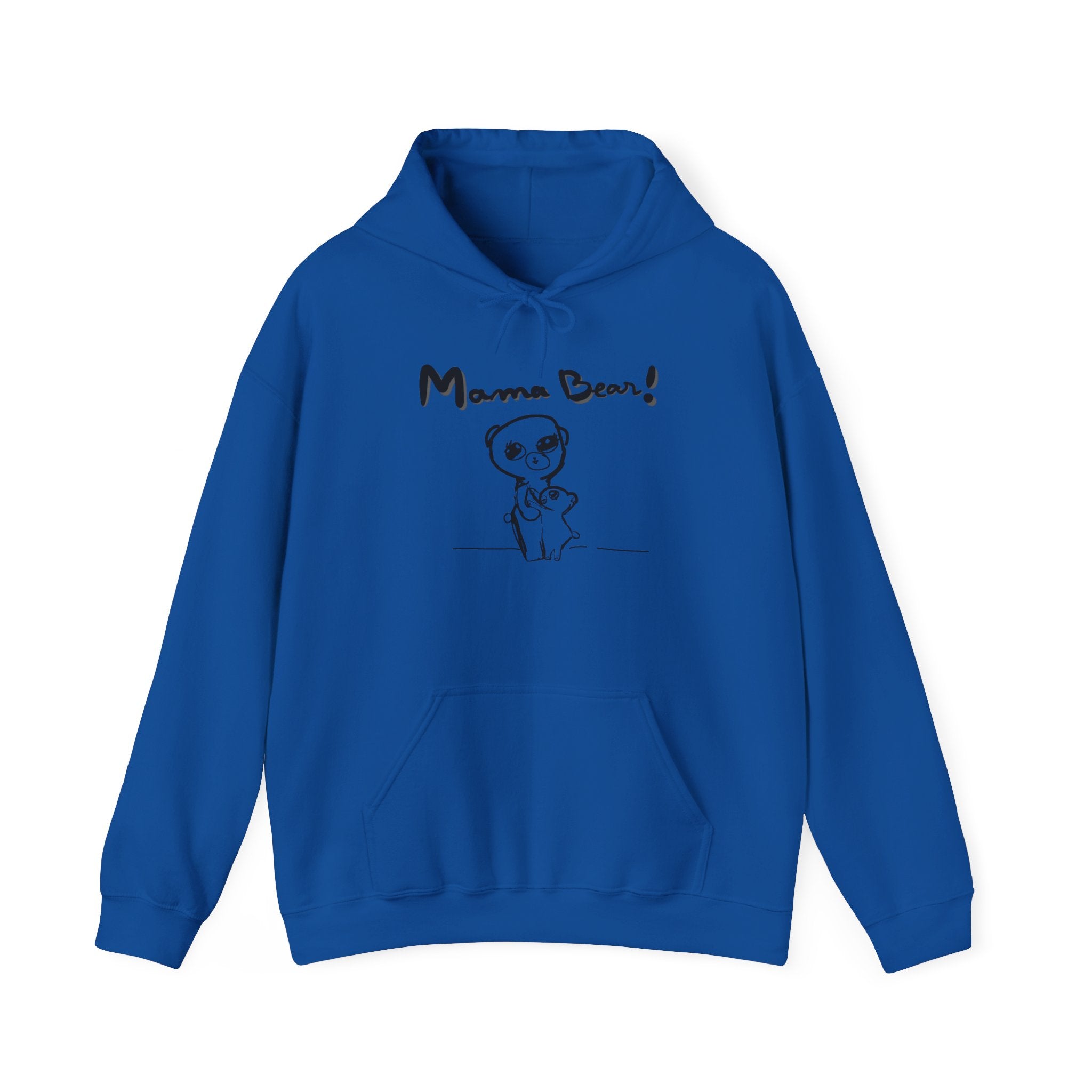 Hand-Drawn Kid Artwork Mom & Child Hoodie — Handmade Love Illustration