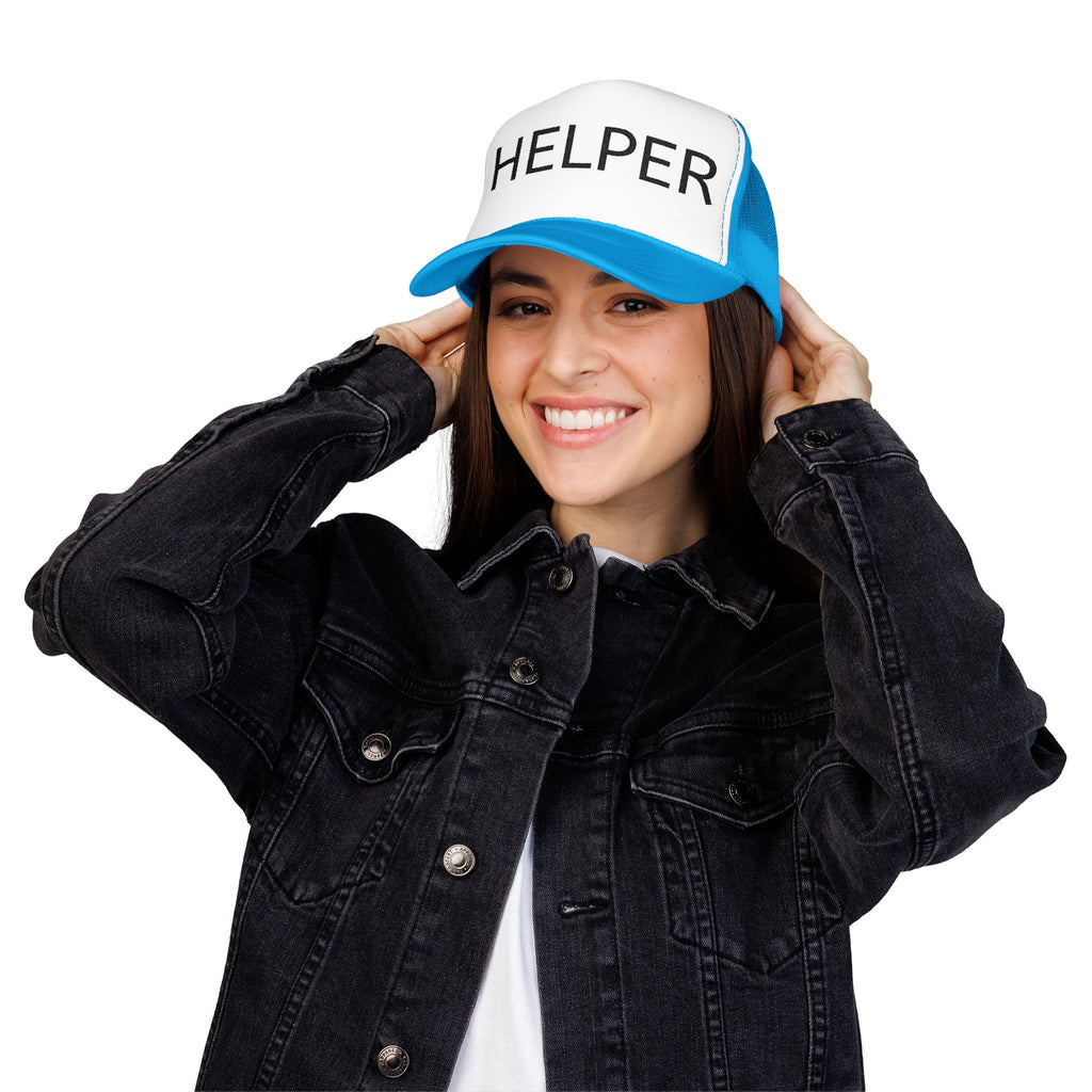 Helper Trucker Hat -Staff Identification Cap-Church Camp