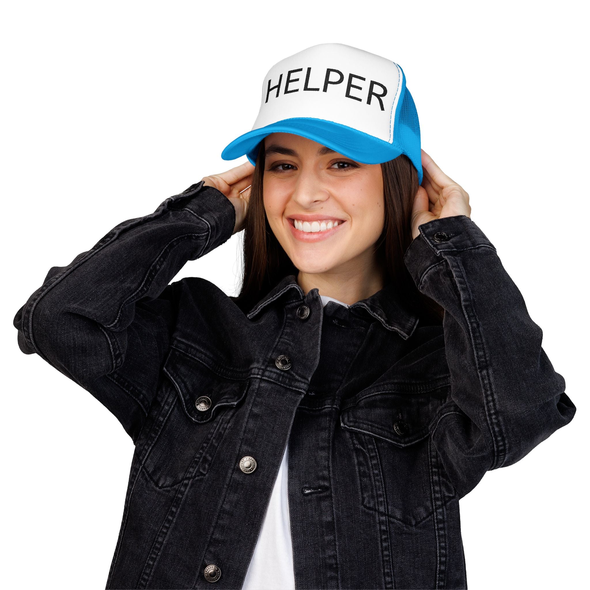 Helper Trucker Hat -Staff Identification Cap-Church Camp