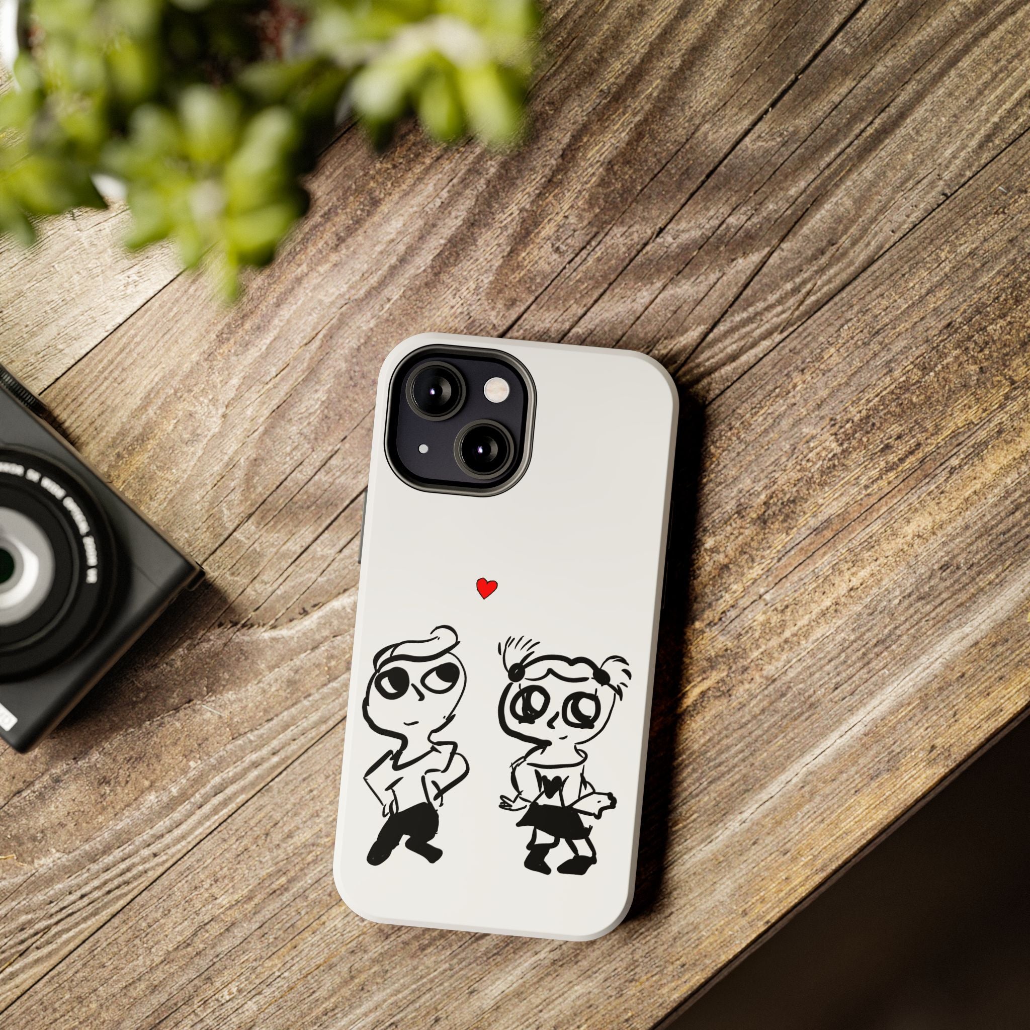 Cute Romantic Hand-Drawn Phone Case — 'Tough Phone Cases'