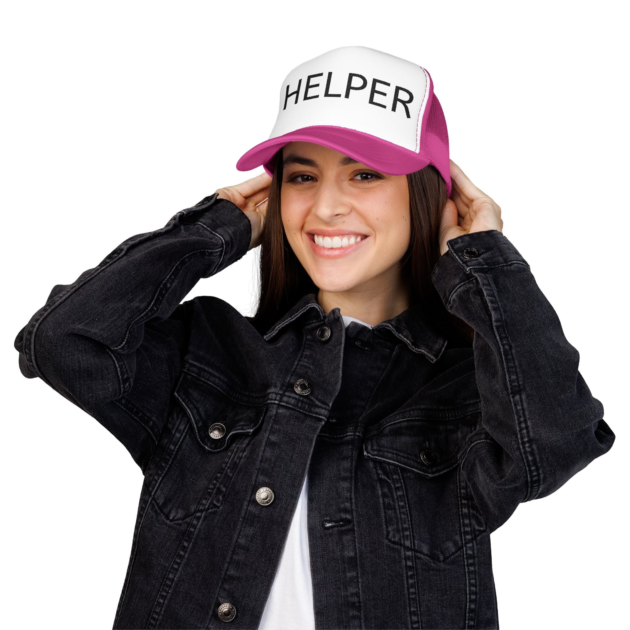 Helper Trucker Hat -Staff Identification Cap-Church Camp