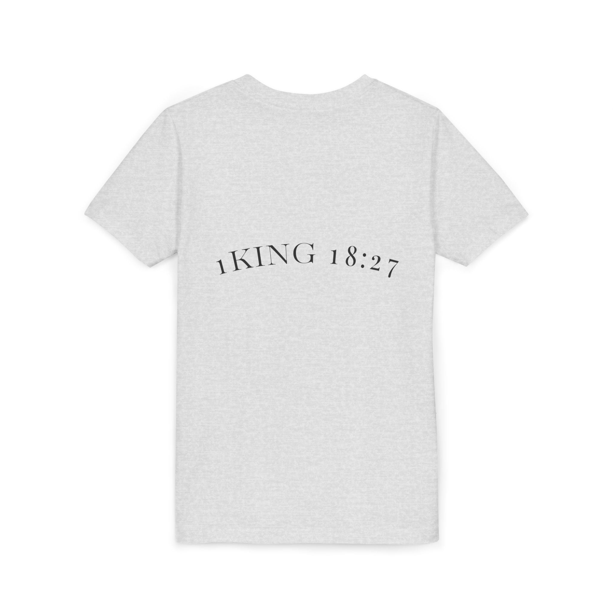 Youth T-Shirt — 1 Kings 18:27 “Don’t Fear Our God Is Strong” (Designed by 12-Year-Old)