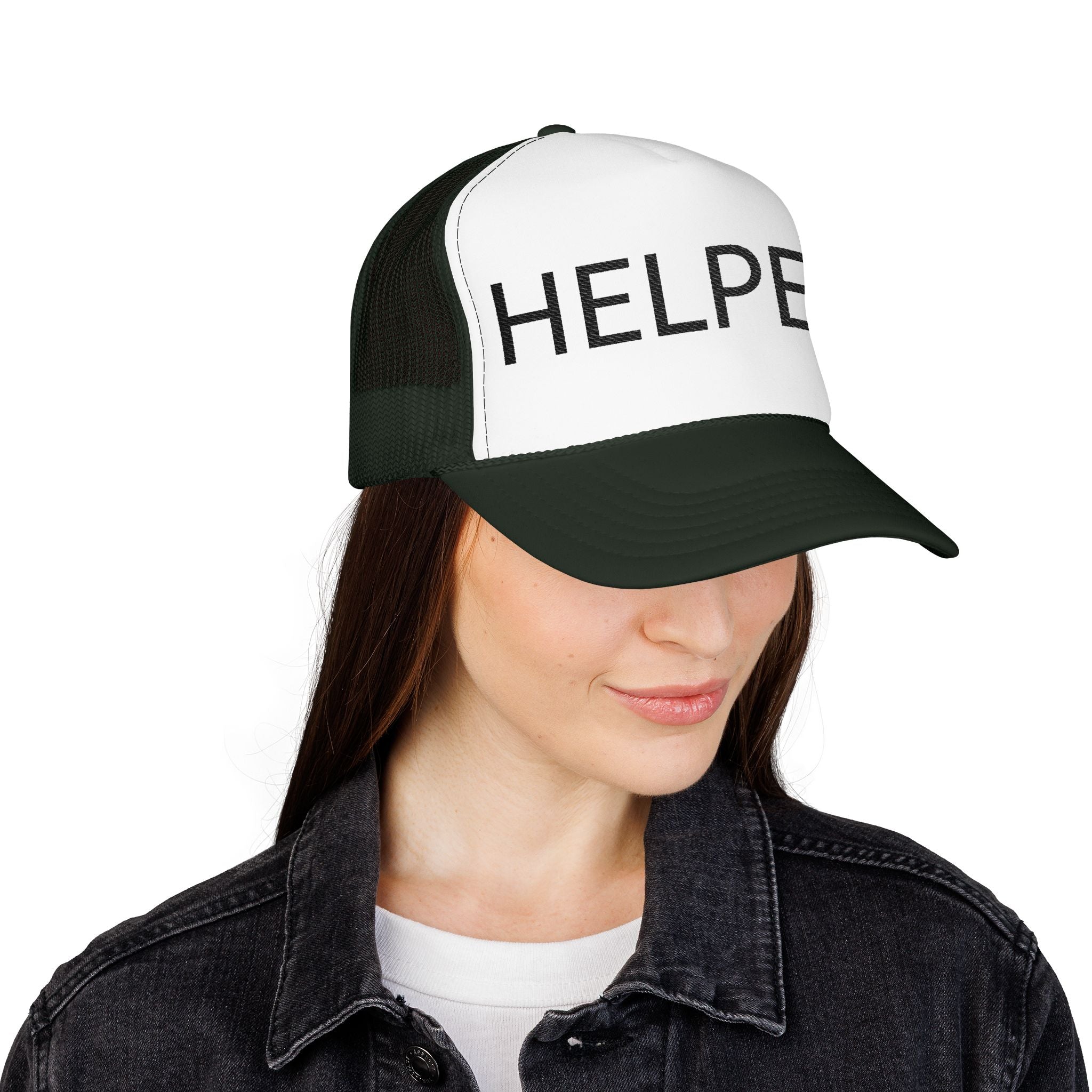 Helper Trucker Hat -Staff Identification Cap-Church Camp