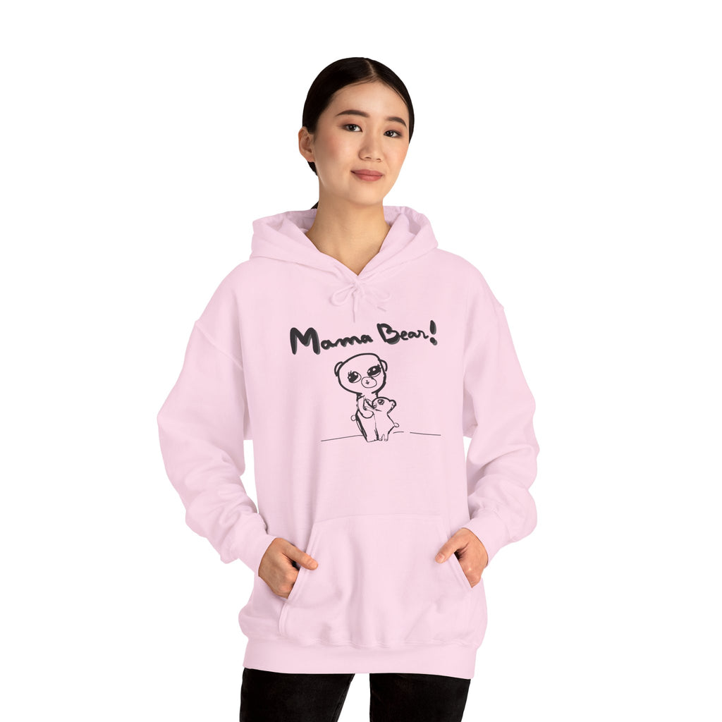 Hand-Drawn Kid Artwork Mom & Child Hoodie — Handmade Love Illustration
