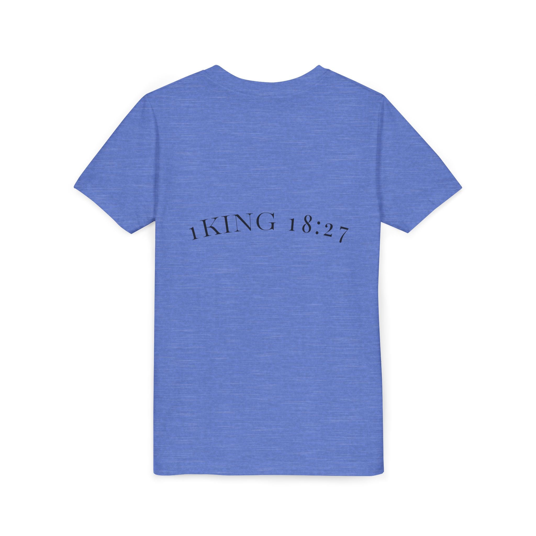 Youth T-Shirt — 1 Kings 18:27 “Don’t Fear Our God Is Strong” (Designed by 12-Year-Old)