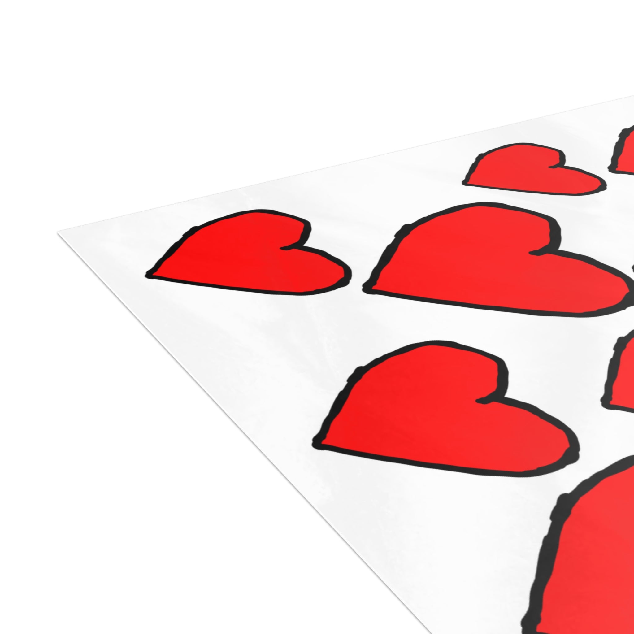 Love Hearts Postcard Bundle — 'Lots of hearts lots of love' (Envelopes Included)
