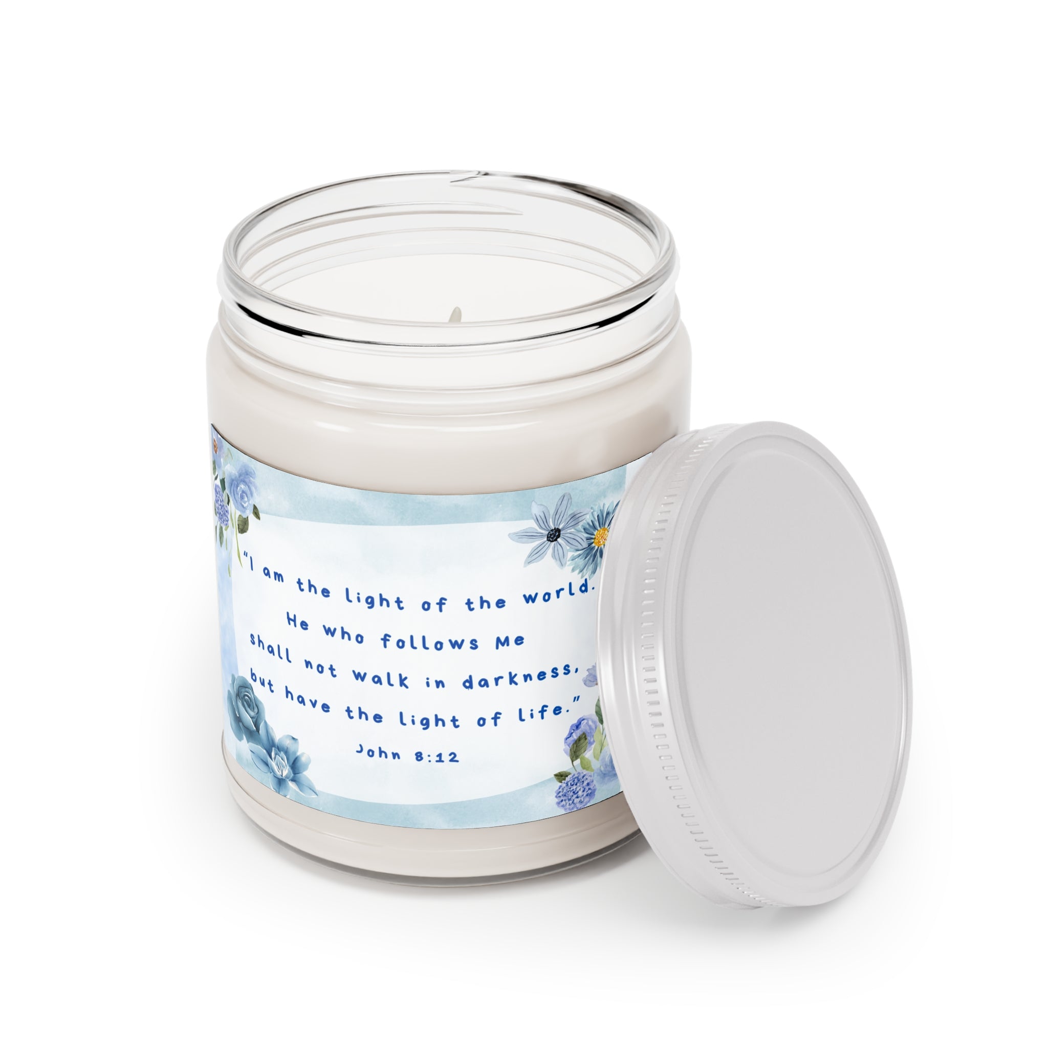I Am the Light of the World — 9oz Bible Verse Soy Candle (Easter Gift)