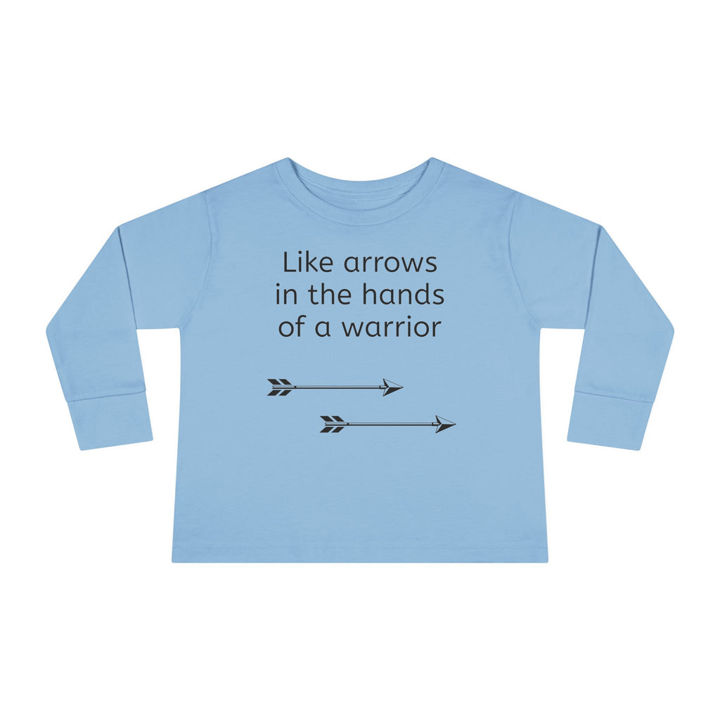 Children Are a Blessing Toddler Long Sleeve Tee — Christian Arrow Bible Verse