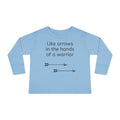 Children Are a Blessing Toddler Long Sleeve Tee — Christian Arrow Bible Verse