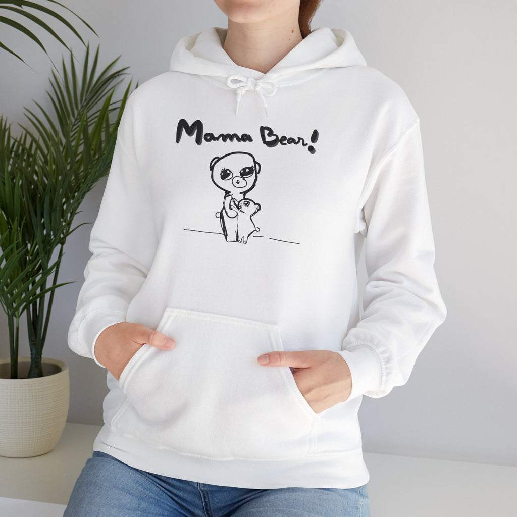 Hand-Drawn Kid Artwork Mom & Child Hoodie — Handmade Love Illustration