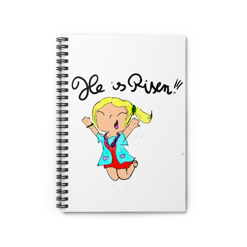Spiral Notebook — "Jesus Is Risen" Kids' Illustrated Ruled Journal