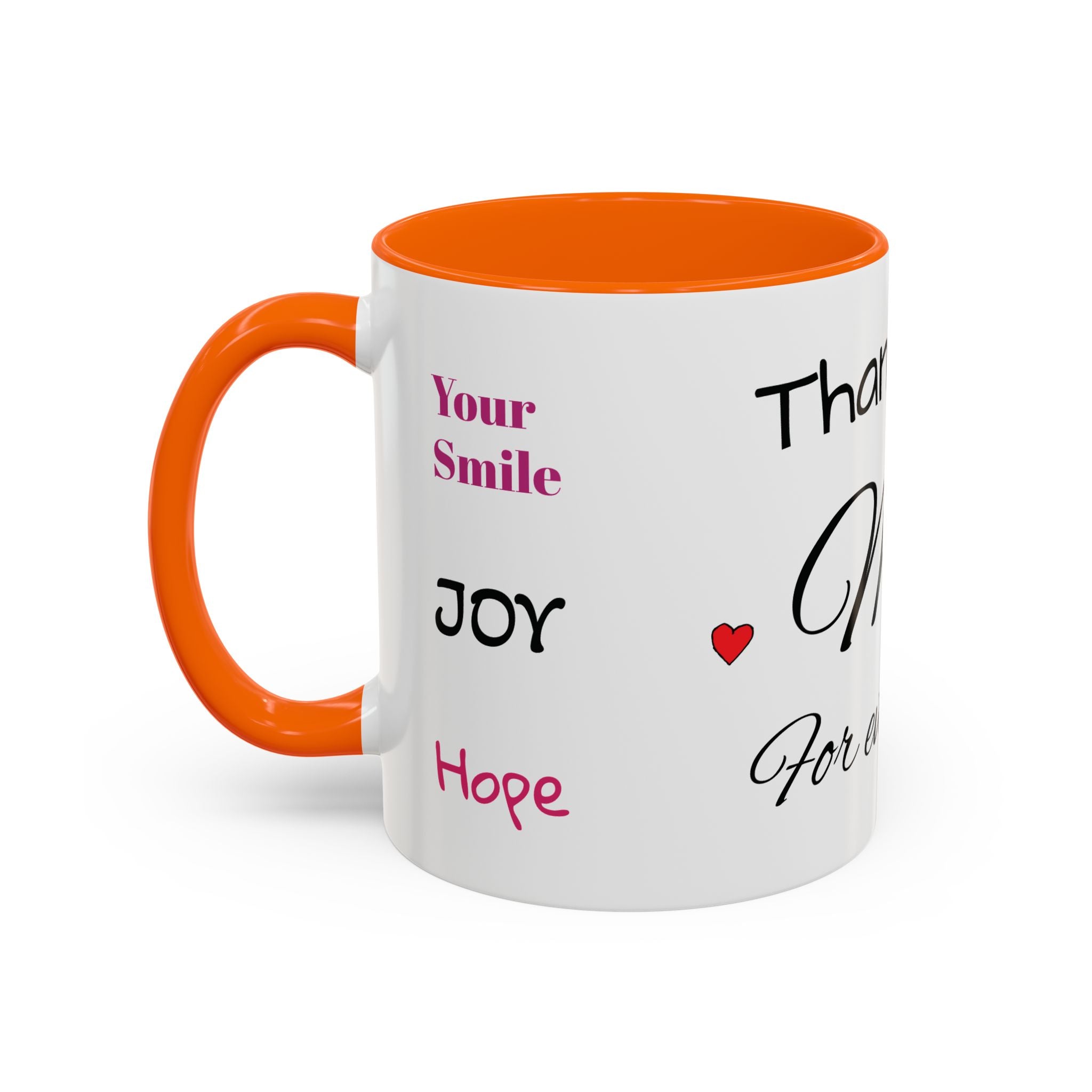 Thank You for Being My Mom - Accent Coffee Mug (11/15oz)