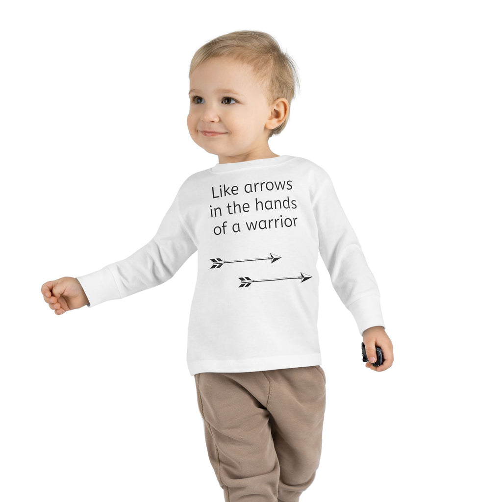 Children Are a Blessing Toddler Long Sleeve Tee — Christian Arrow Bible Verse
