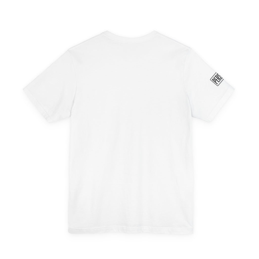 Persist Minimalist T-Shirt — Motivational Chest & Sleeve Graphic Tee