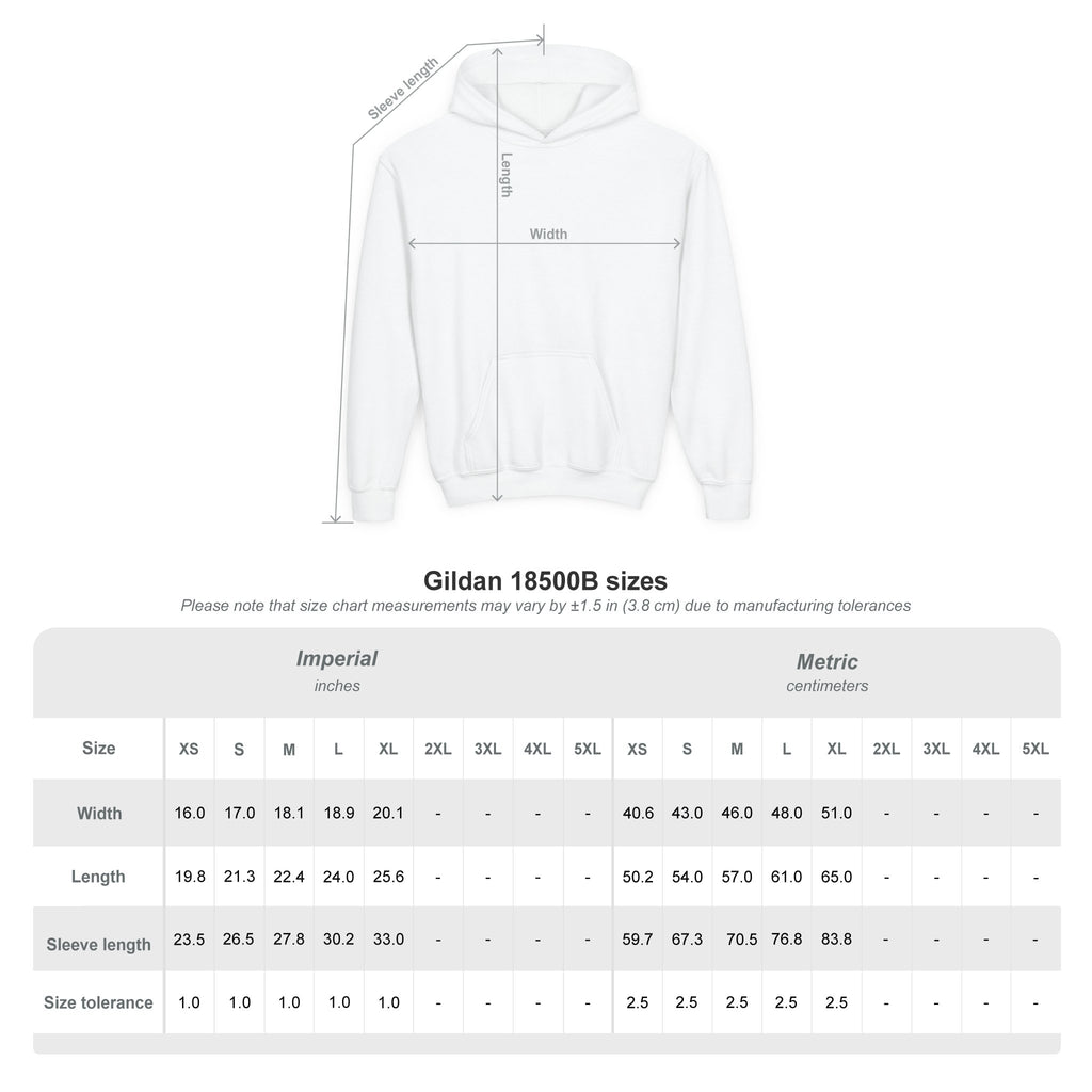 Youth Hoodie — 'PERSIST' Inspirational Kids Pullover