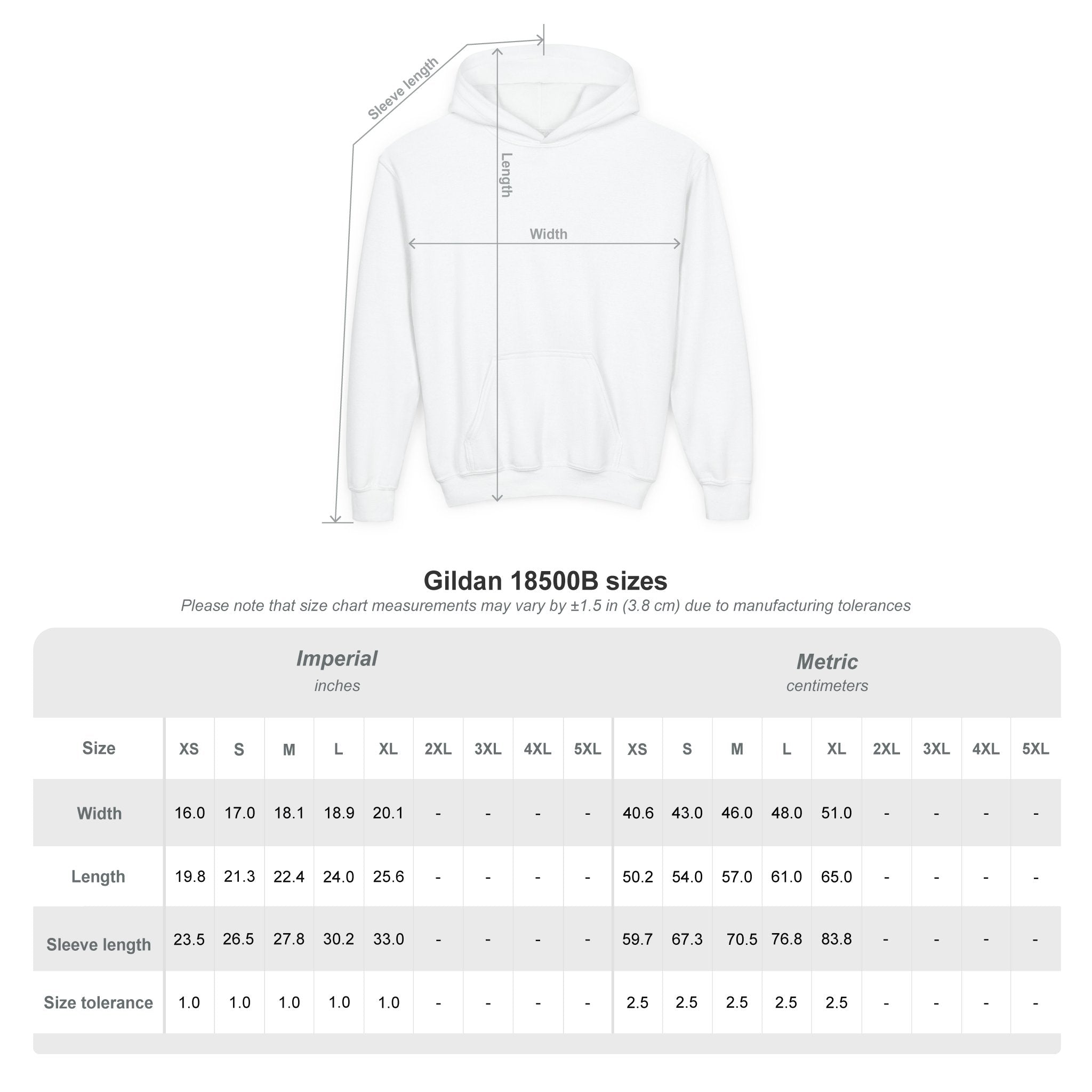 Youth Hoodie — 'PERSIST' Inspirational Kids Pullover