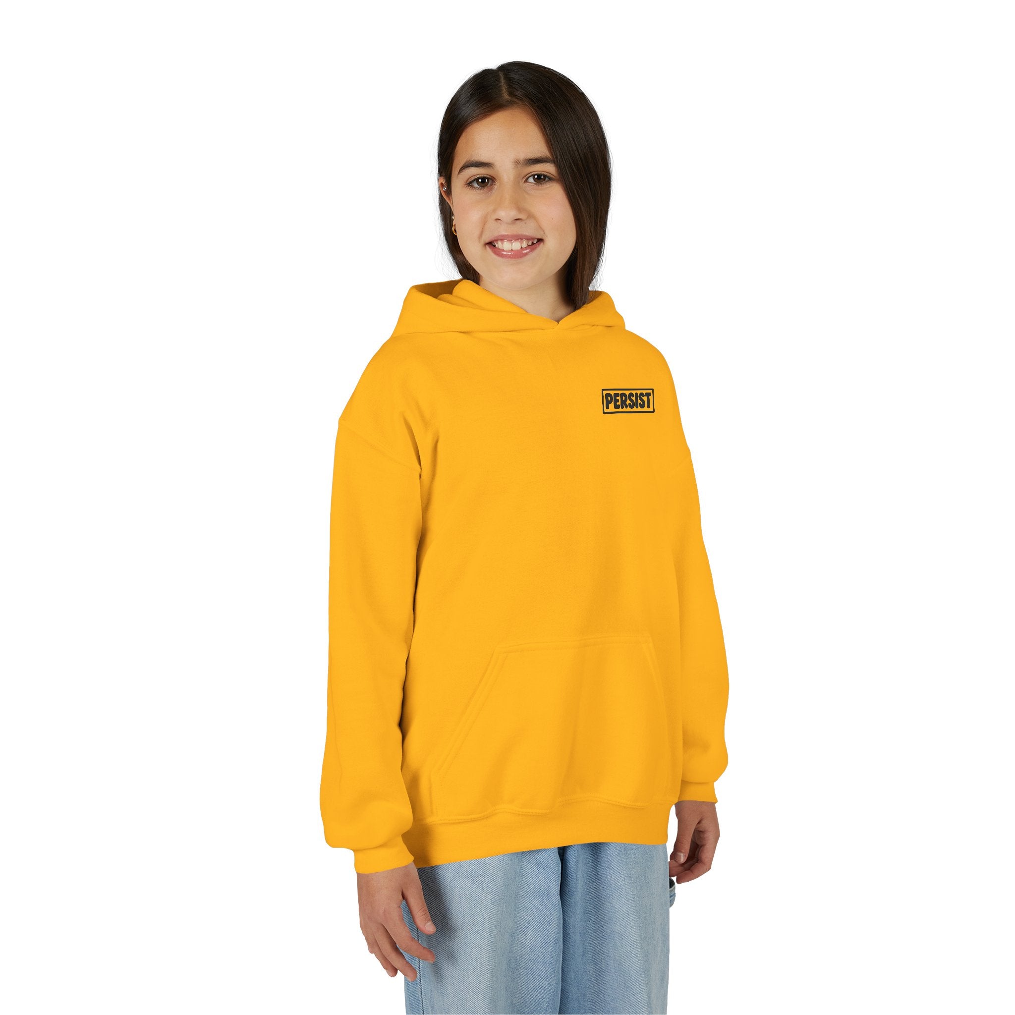 Youth Hoodie — 'PERSIST' Inspirational Kids Pullover