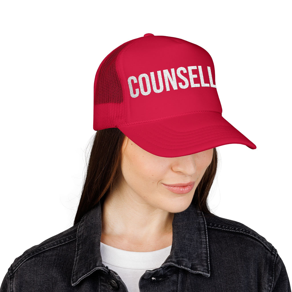 Counselor Foam Trucker Hat — Christian Camp & Conference Counselor Cap