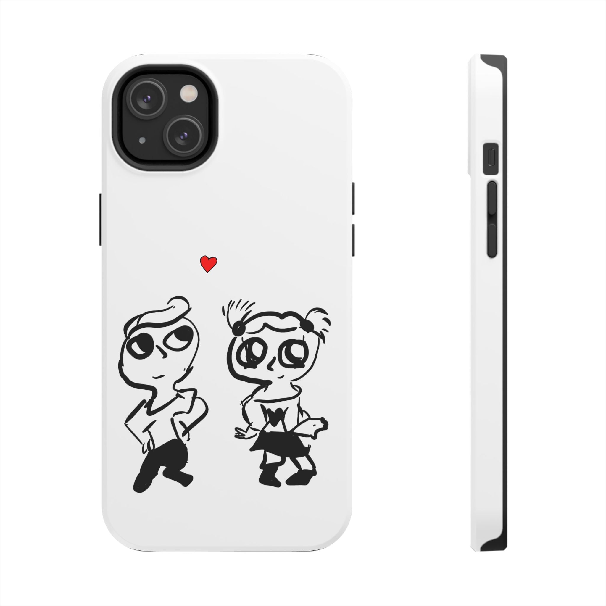 Cute Romantic Hand-Drawn Phone Case — 'Tough Phone Cases'