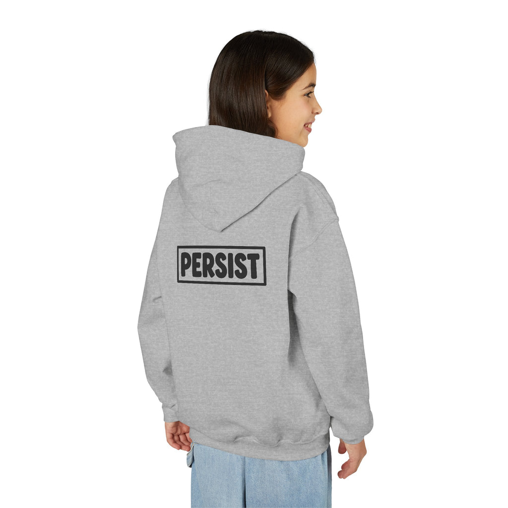 Youth Hoodie — 'PERSIST' Inspirational Kids Pullover