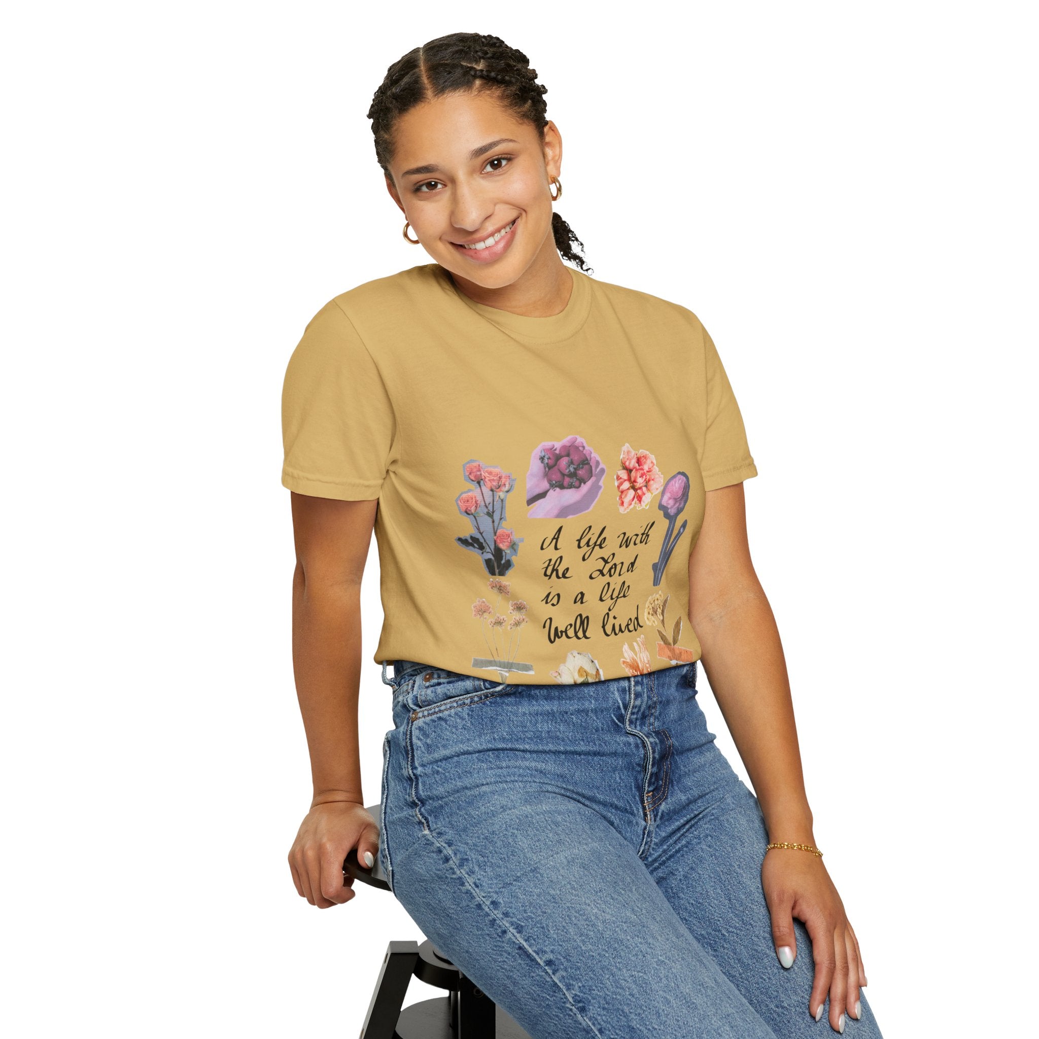 Christian Floral T-Shirt — Faith-Inspired Floral Tee