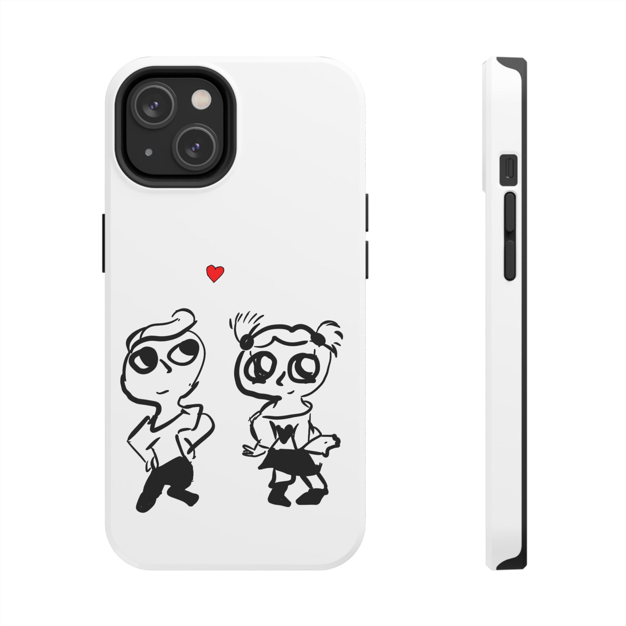 Cute Romantic Hand-Drawn Phone Case — 'Tough Phone Cases'
