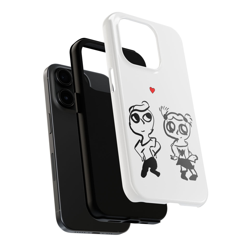 Cute Romantic Hand-Drawn Phone Case — 'Tough Phone Cases'