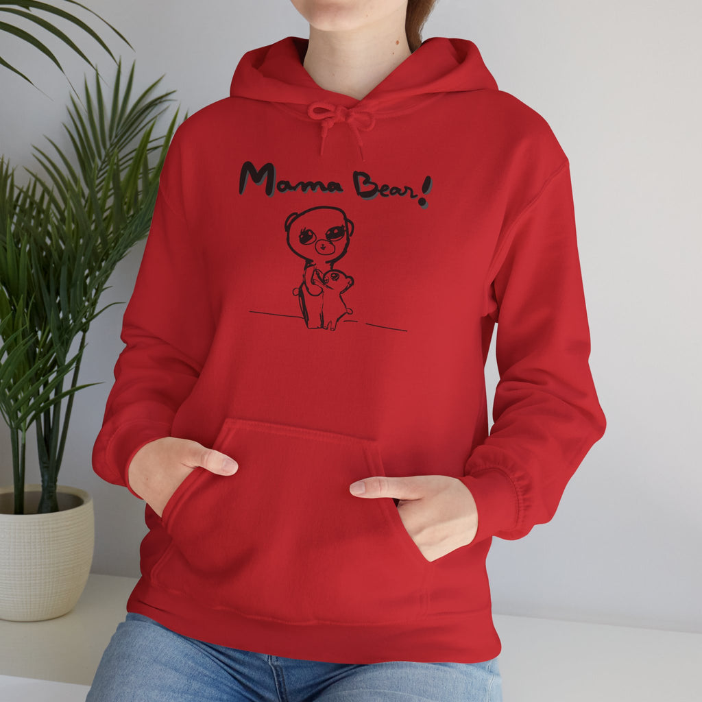 Hand-Drawn Kid Artwork Mom & Child Hoodie — Handmade Love Illustration