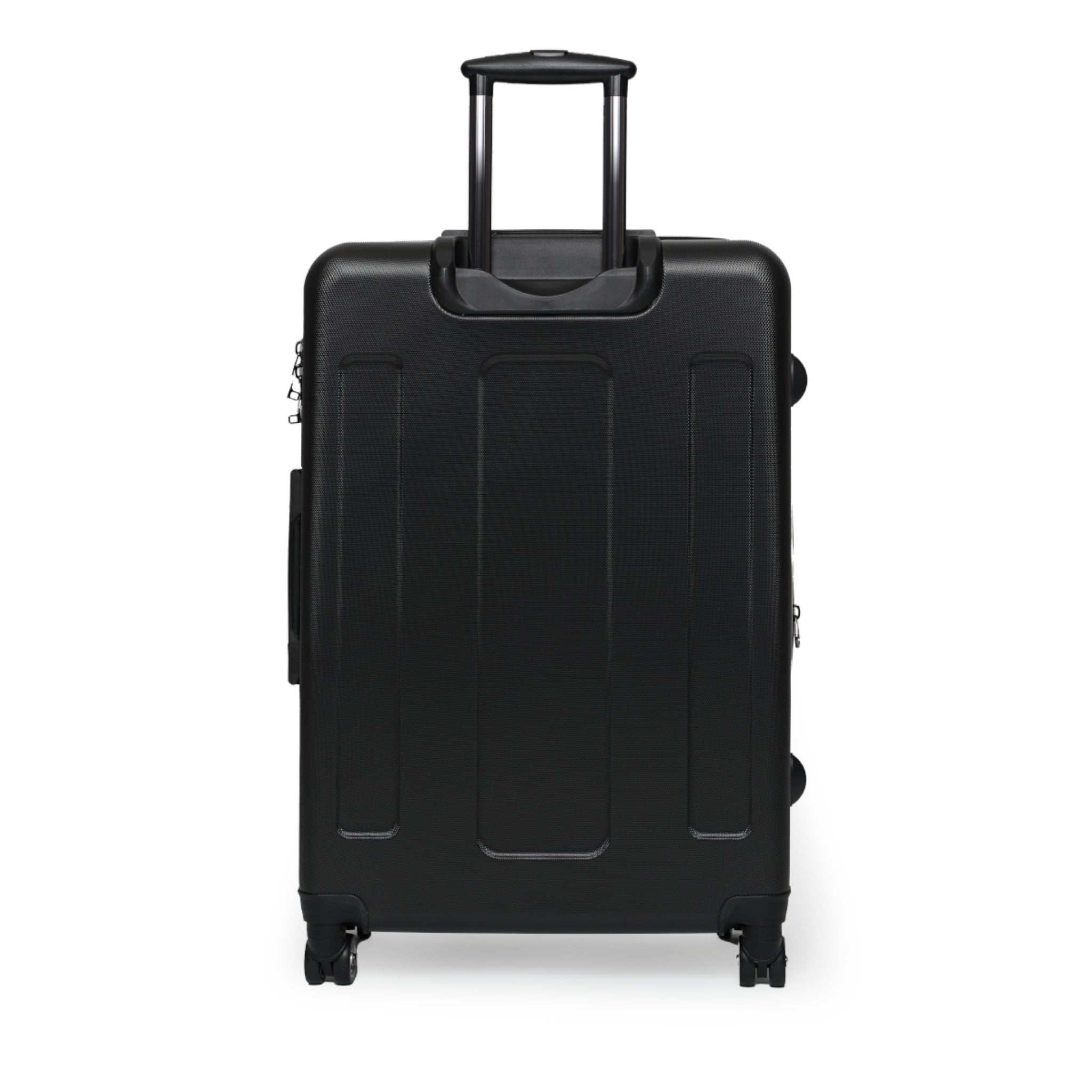 Pink Hollyhock Floral Suitcase – Soft Pastel Flower Carry-On Luggage