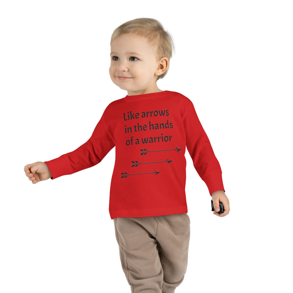 Children Are a Blessing Toddler Long Sleeve Tee — Christian Arrow Bible Verse