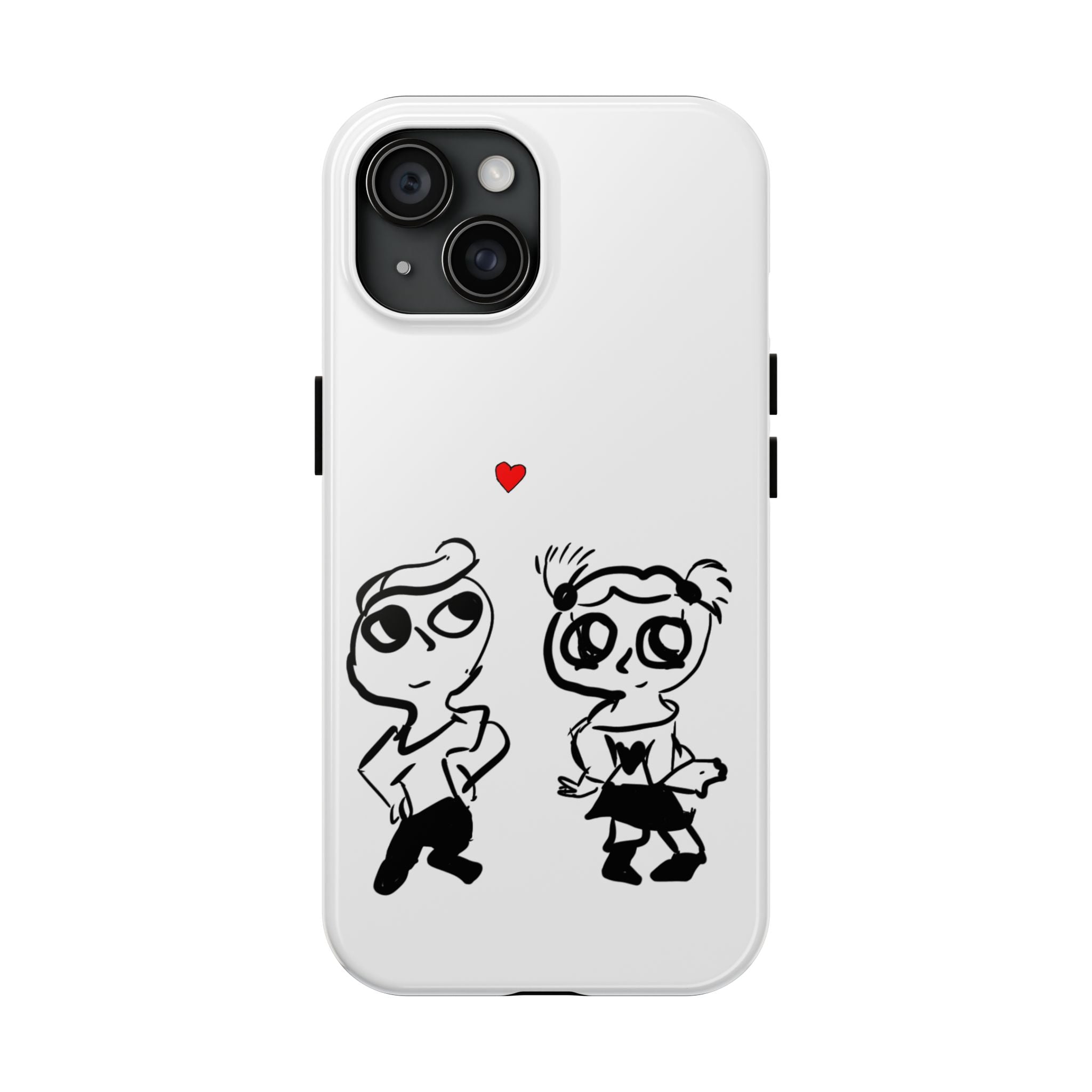 Cute Romantic Hand-Drawn Phone Case — 'Tough Phone Cases'
