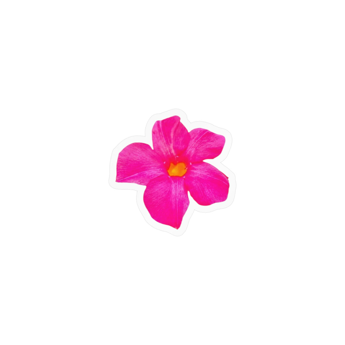 Pink Watercolor Flower Vinyl Decal