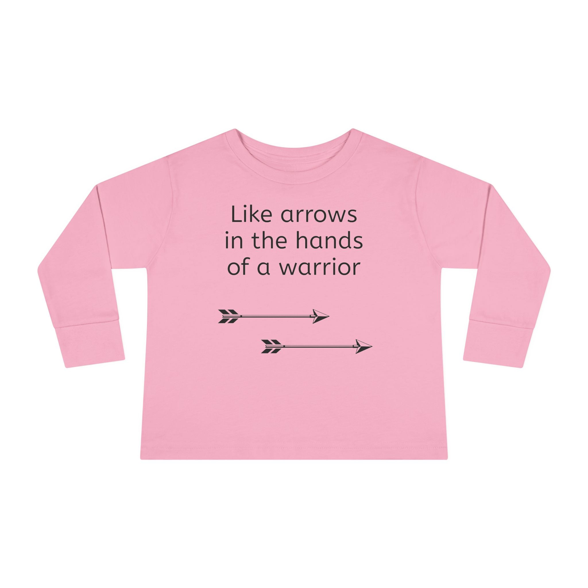 Children Are a Blessing Toddler Long Sleeve Tee — Christian Arrow Design with Bible Verse