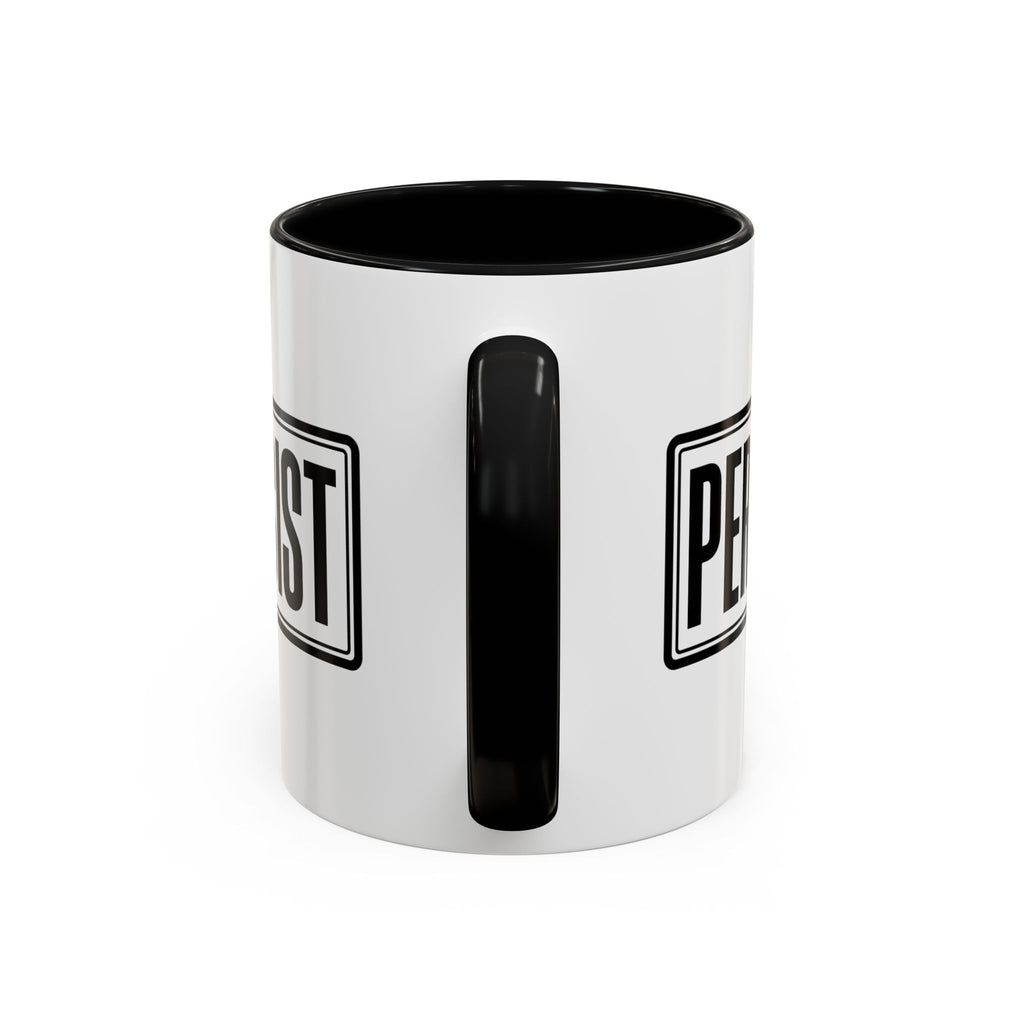 Persist Accent Coffee Mug — Motivational Black & White Ceramic Mug (11/15oz)