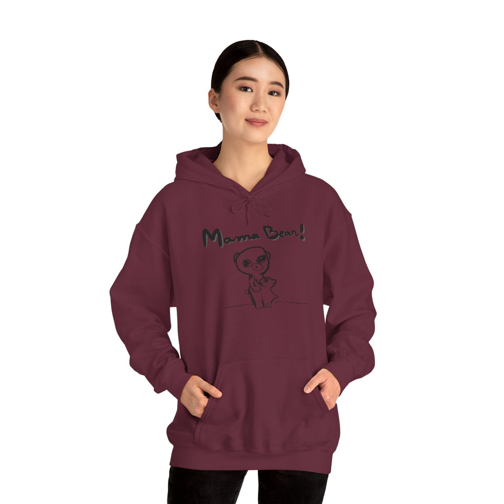 Hand-Drawn Kid Artwork Mom & Child Hoodie — Handmade Love Illustration