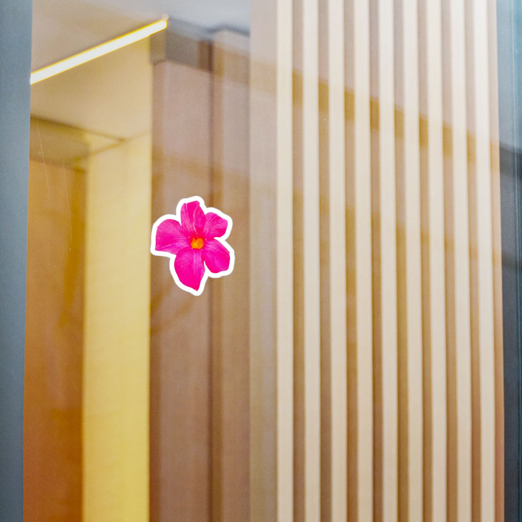 Pink Watercolor Flower Vinyl Decal