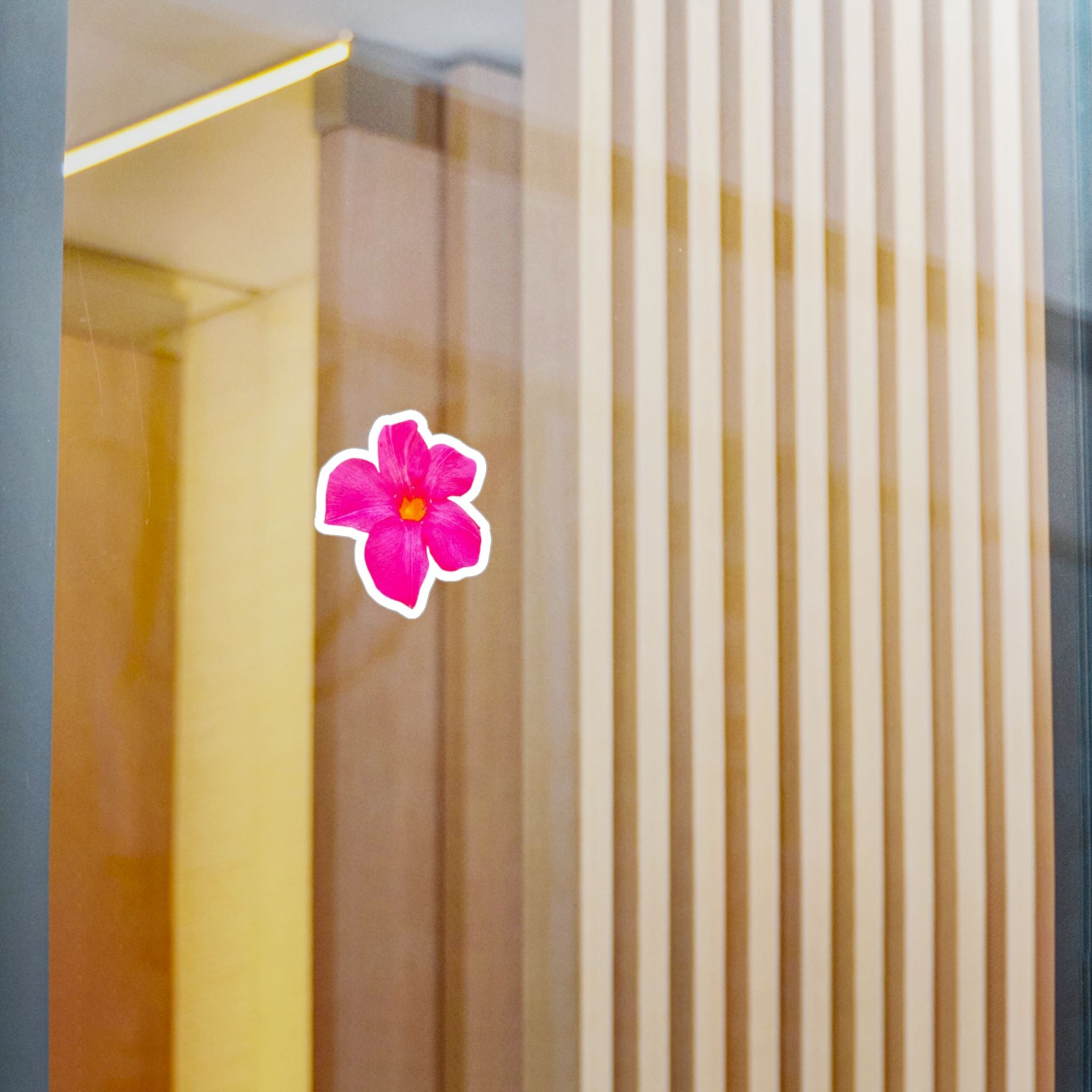 Pink Watercolor Flower Vinyl Decal