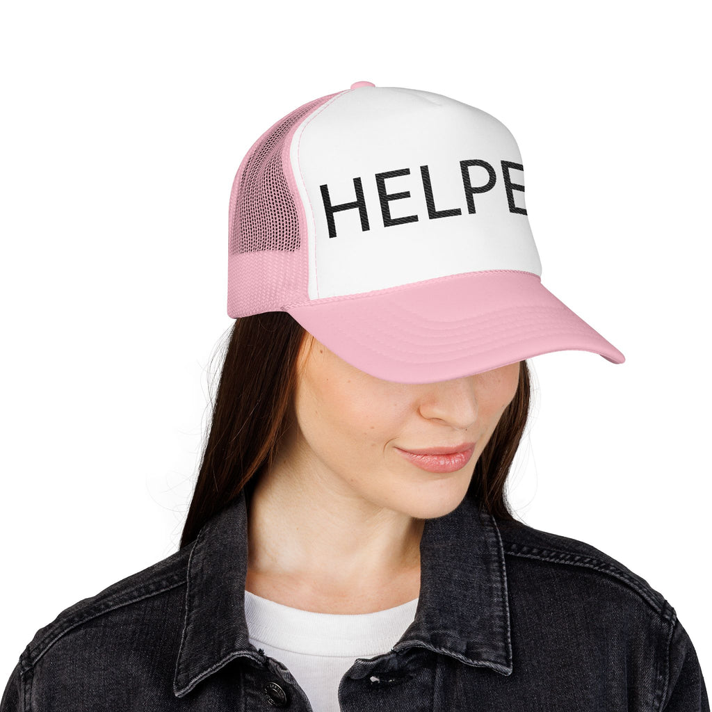 Helper Trucker Hat -Staff Identification Cap-Church Camp