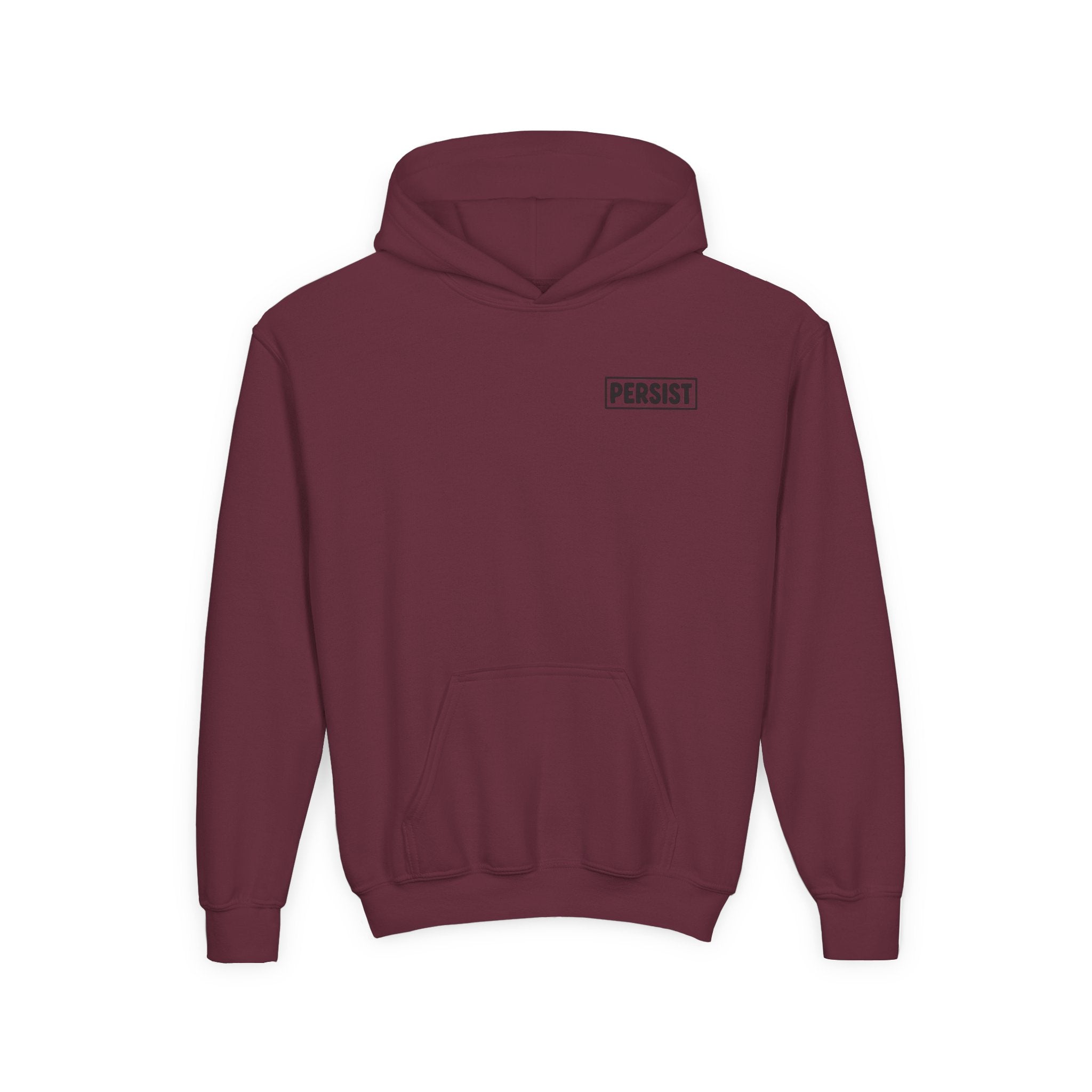 Youth Hoodie — 'PERSIST' Inspirational Kids Pullover