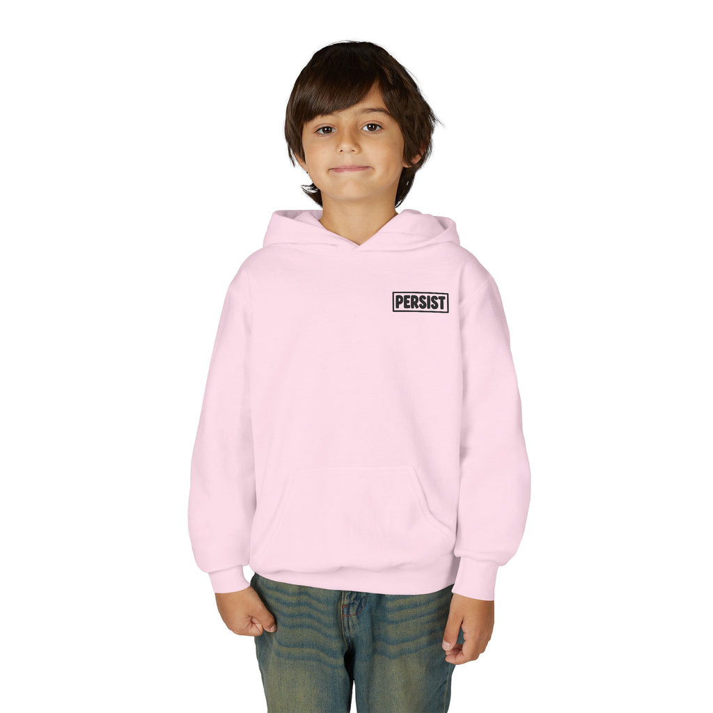 Youth Hoodie — 'PERSIST' Inspirational Kids Pullover