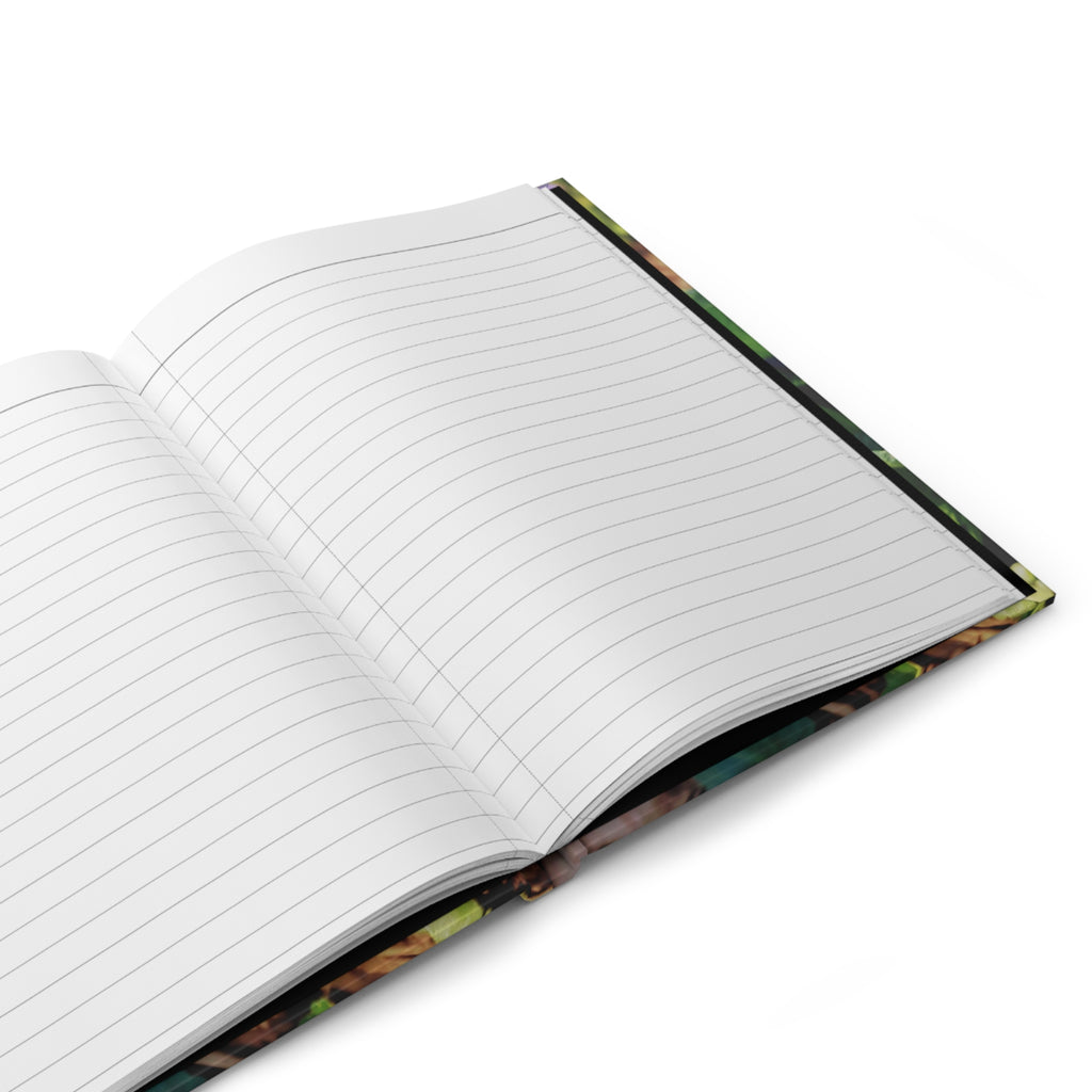 Pansy Blossom Hardcover Journal — Matte Floral Notebook for Gardening Notes & Daily Writing