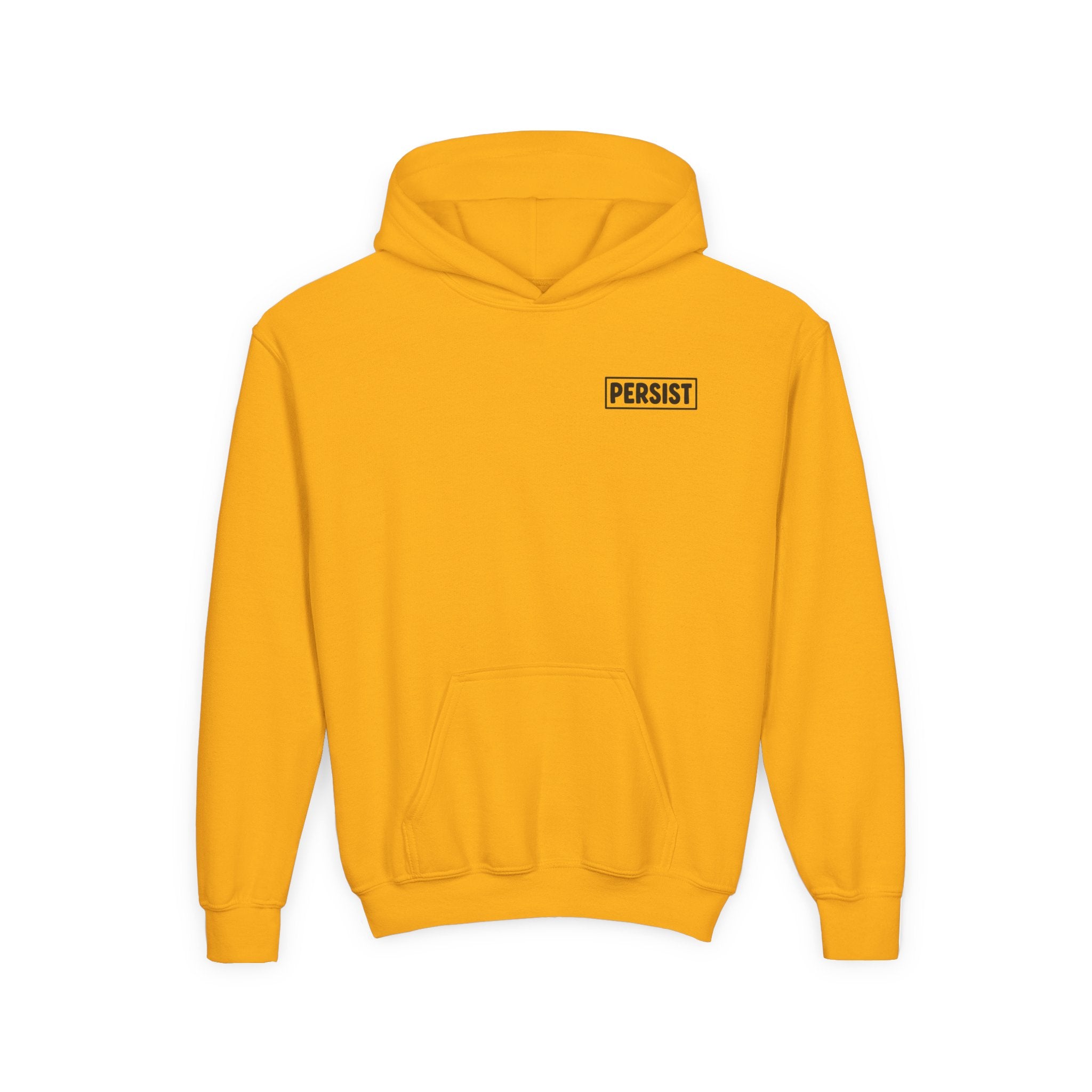 Youth Hoodie — 'PERSIST' Inspirational Kids Pullover