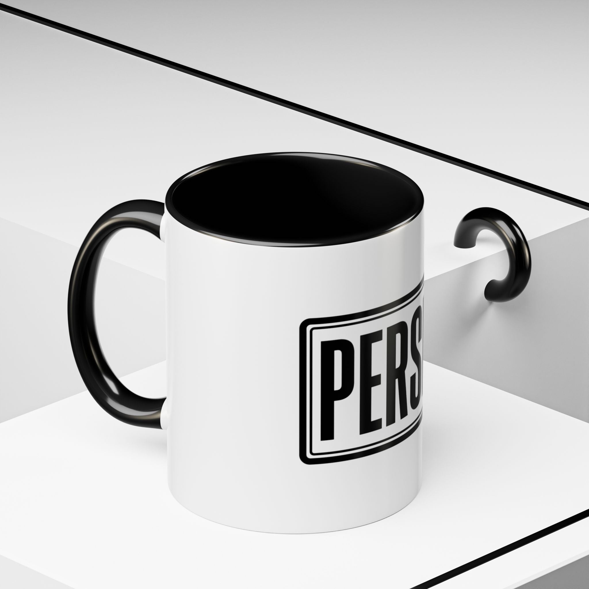 Persist Motivational Accent Coffee Mug — Daily Hustle Gift (11/15oz)