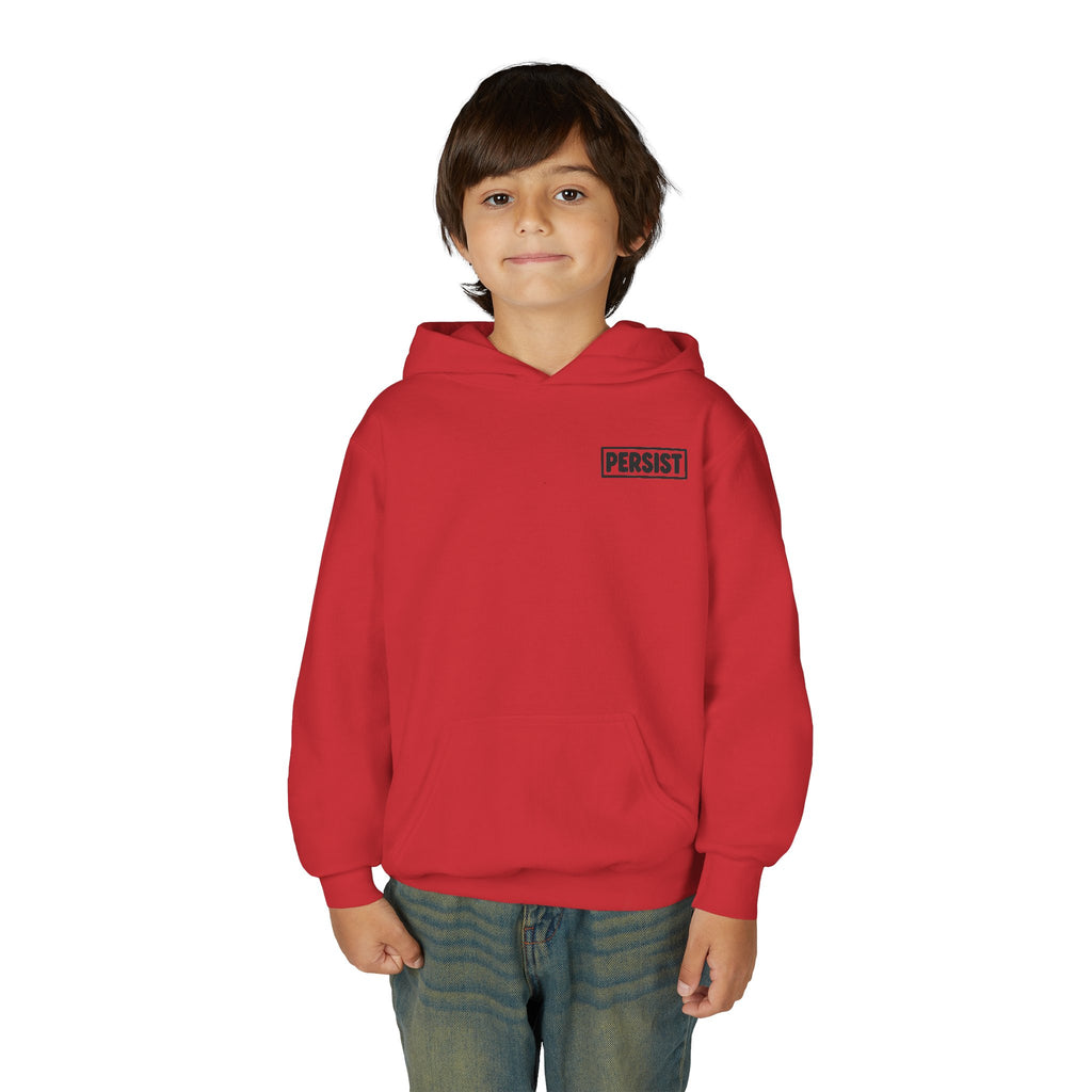 Youth Hoodie — 'PERSIST' Inspirational Kids Pullover