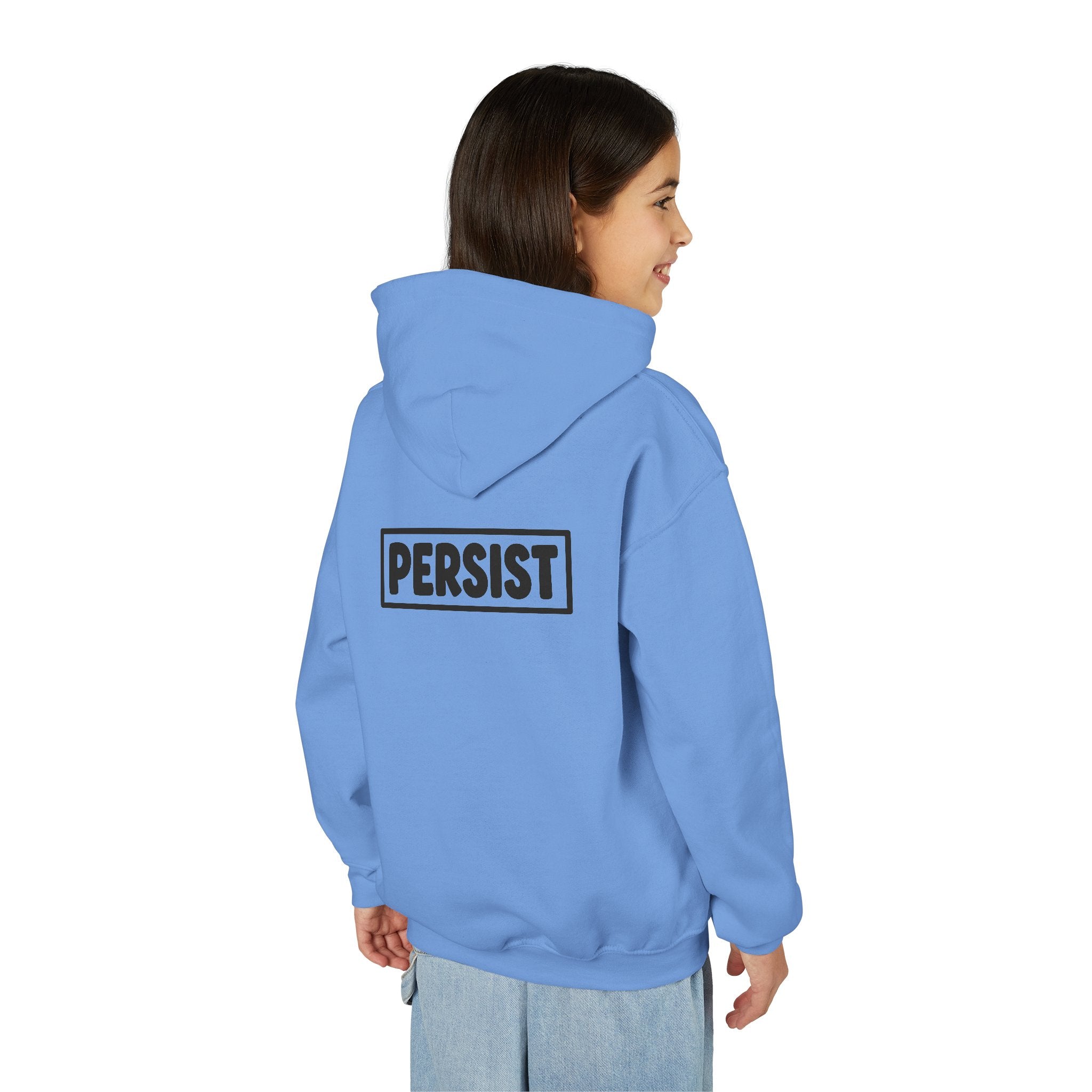 Youth Hoodie — 'PERSIST' Inspirational Kids Pullover