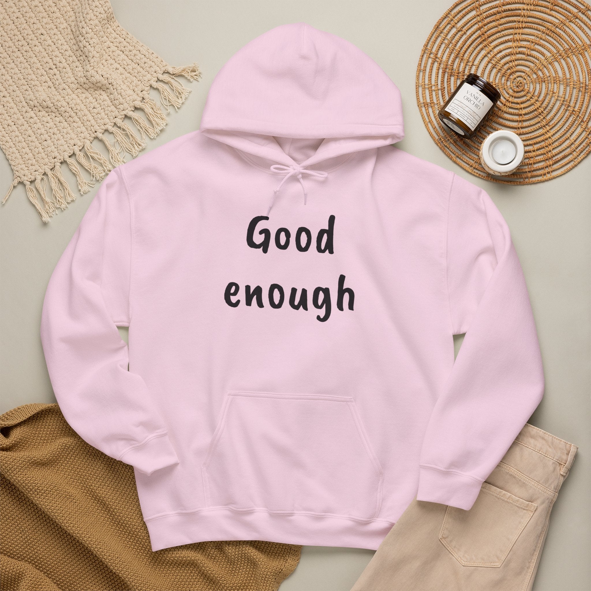 Non‑Perfectionist Motivational Hoodie — Inspirational Quote Sweatshirt