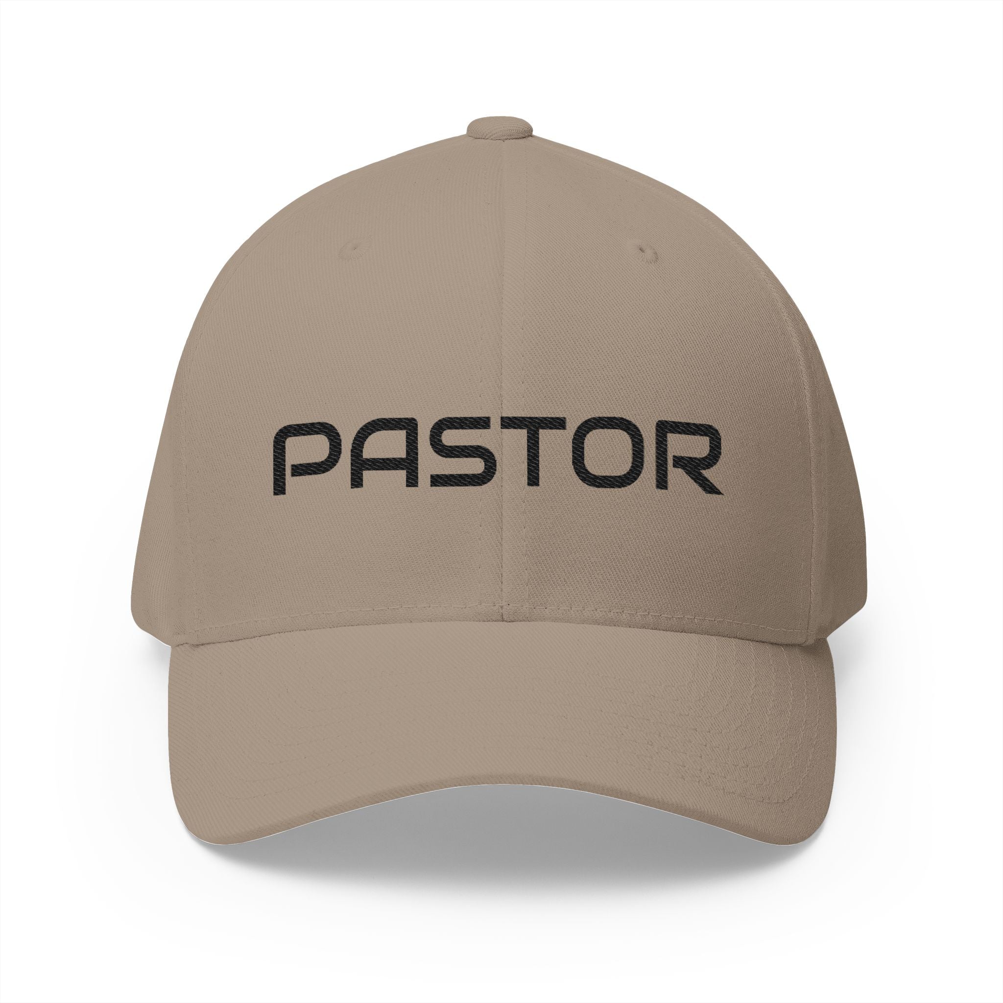 Pastor Embroidered Cap — Structured Closed-Back Church Hat for Church Camp & Gatherings