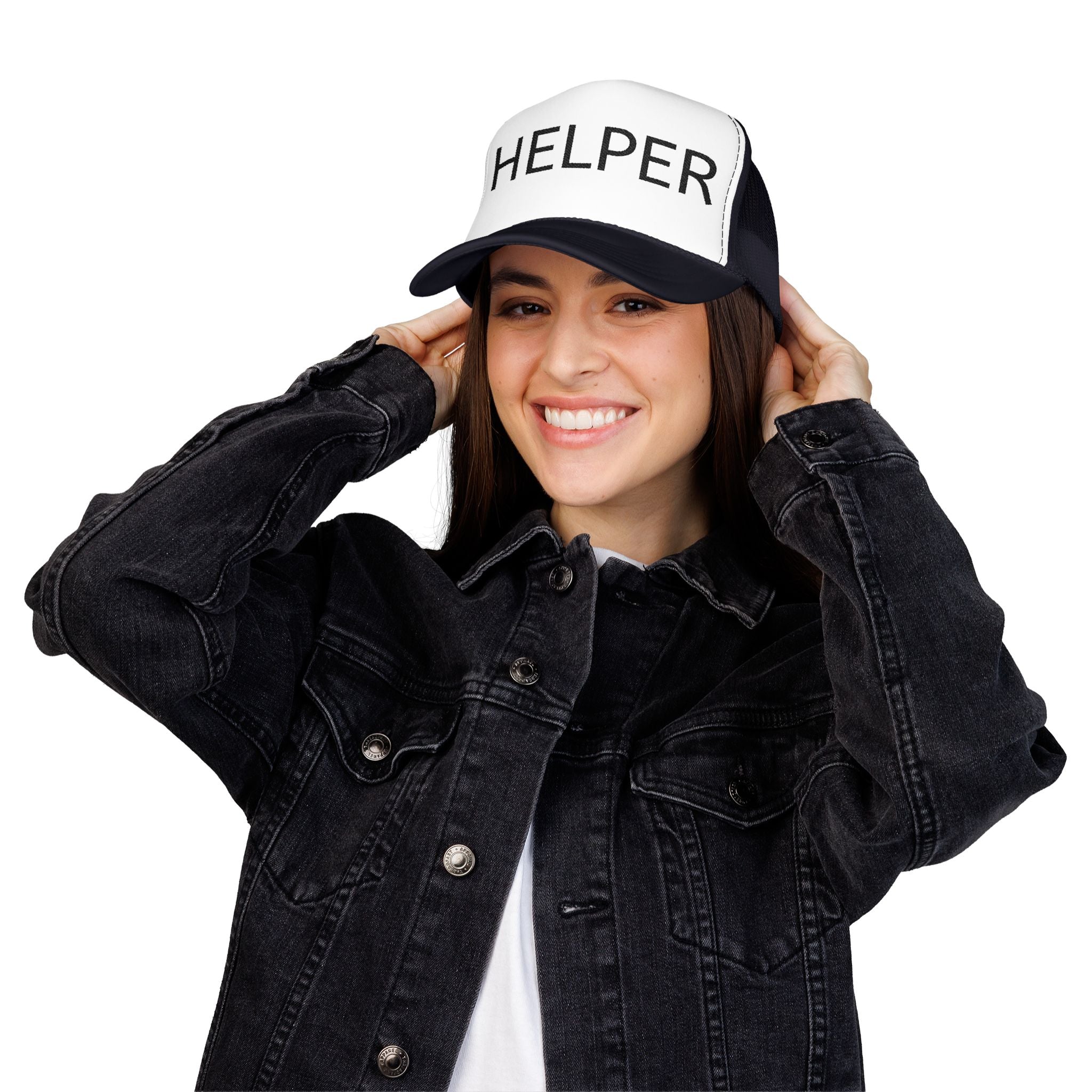 Helper Trucker Hat -Staff Identification Cap-Church Camp