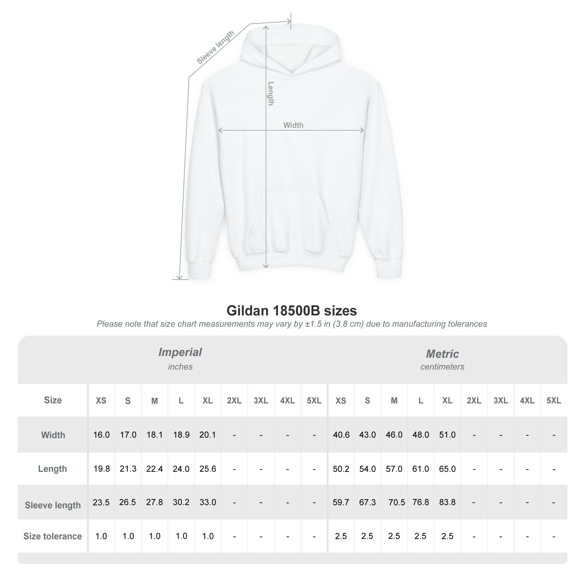Youth Hoodie — 'PERSIST' Inspirational Kids Pullover
