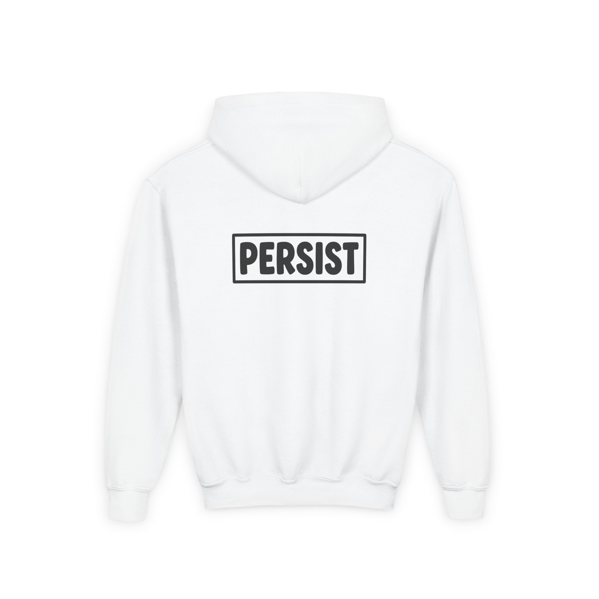 Youth Hoodie — 'PERSIST' Inspirational Kids Pullover